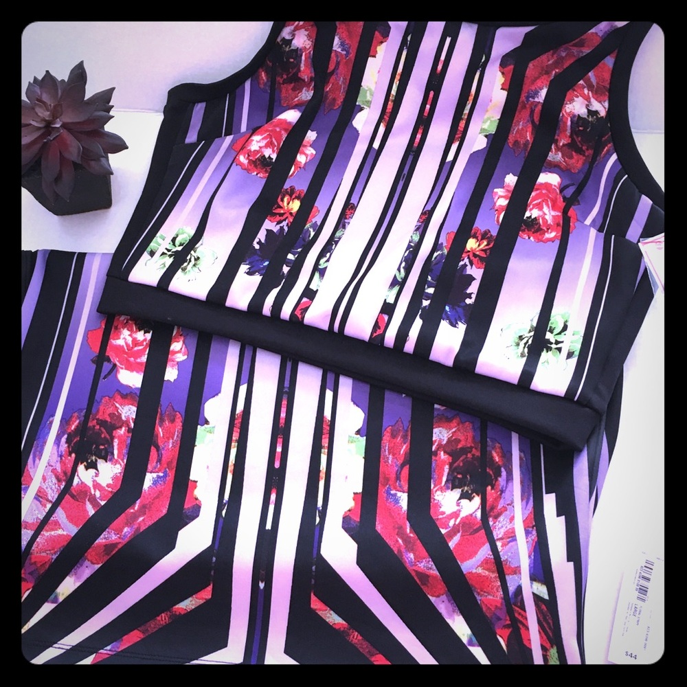 NWT Bisou Bisou Blouse and Skirt Set